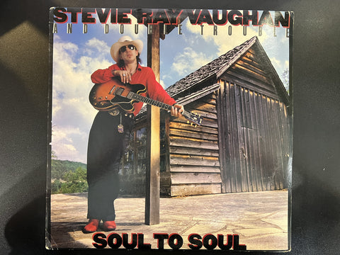 Stevie Ray Vaughan And Double Trouble – Soul To Soul - VG+ LP Record 1985 Epic USA Vinyl - Blues Rock