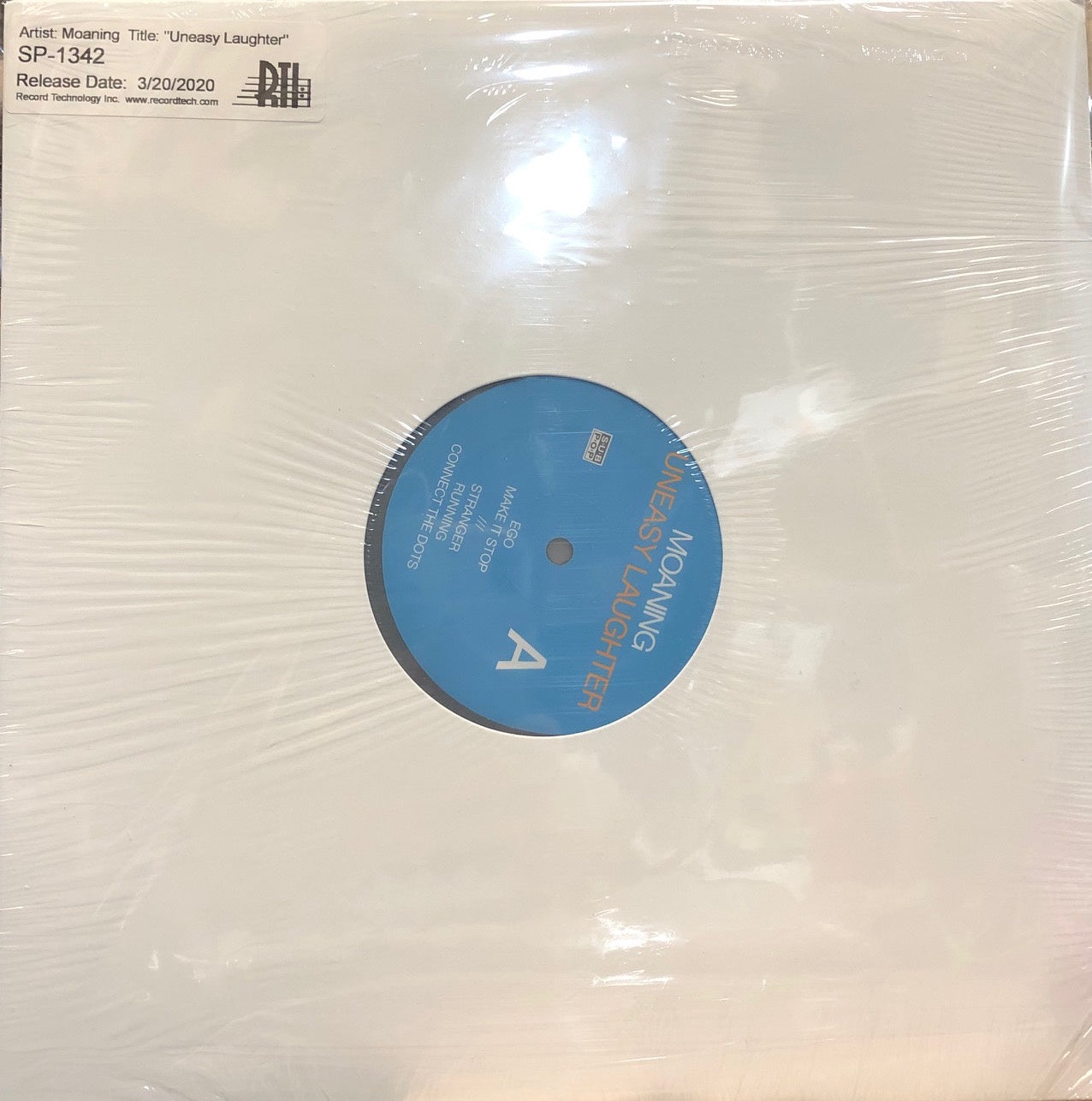 Moaning – Uneasy Laughter - New LP Record 2020 Sub Pop USA Test Pressing RTI Promo Vinyl - Indie Rock / Post-Punk - Shuga Records