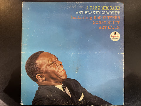 Art Blakey Quartet – A Jazz Message (1964) - VG- LP Record 1972 Impulse! USA Vinyl - Hard Bop