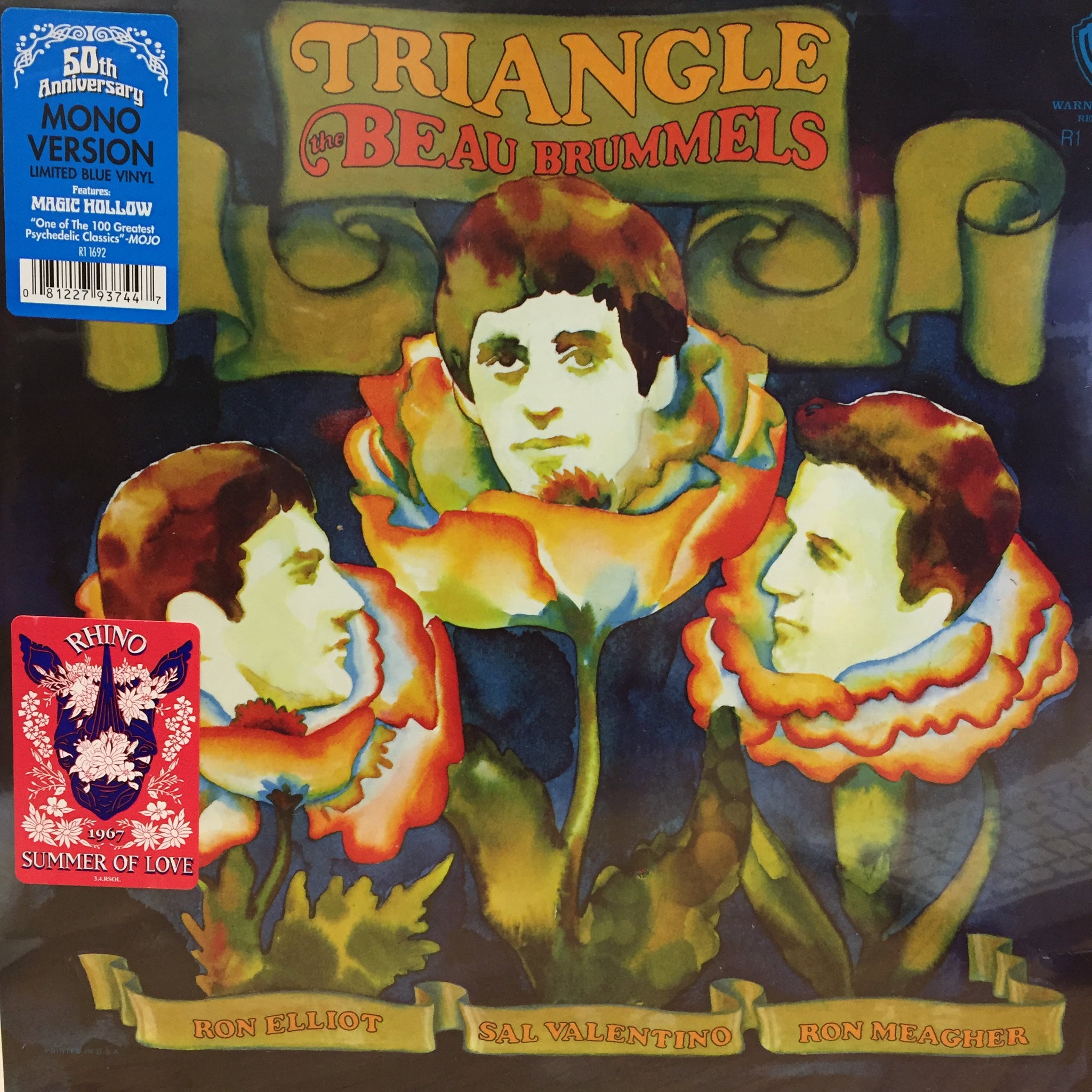 The Beau Brummels ‎– Triangle (1967) - New LP Record 2017 Warner USA 1967 Summer Of Love 180 gram Mono Blue Vinyl - Psychedelic Rock / Folk Rock