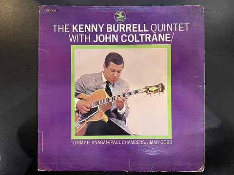 The Kenny Burrell Quintet With John Coltrane – The Kenny Burrell Quintet With John Coltrane (1963) - VG- LP Record 1968 Prestige USA Vinyl - Hard Bop