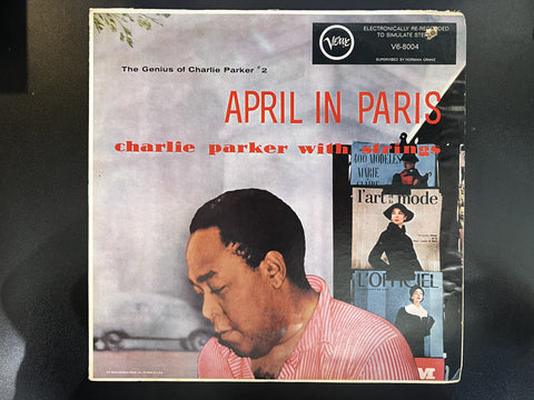 Charlie Parker With Strings – April In Paris - VG+ LP Record 1957 Verve USA Vinyl - Bop