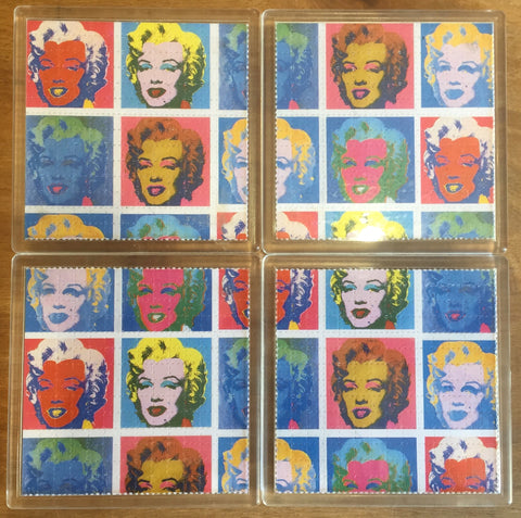 Marilyn Monroe - Psychedelic - Blotter Art - Highly Collectible Artwork Blotter Paper Coaster (4 pack)