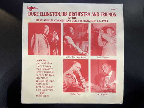 Duke Ellington – Duke Ellington, His Orchestra And Friends At The First Annual Connecticut Jazz Festival, July 28, 1956 - VG+ LP Record 1987 IAJRC Canada Vinyl - Big Band / Stride / Swing / Vocal
