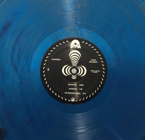 Mungion - Scary Blankets - Mint- LP Record 2016 Shuga Records Polar Ice Melt Translucent Blue Swirl Vinyl - Chicago Progressive Rock / Psychedelic Rock / Jam