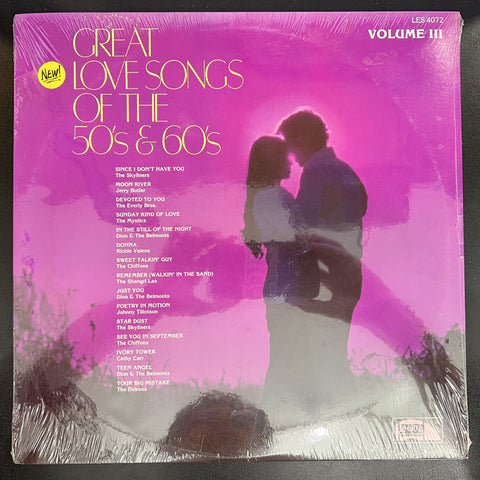 Various – Great Love Songs Of The 50's & 60's Volume III - New LP Record 1985 Laurie USA Vinyl - Rock & Roll / Rhythm & Blues / Classic Rock / Vocal