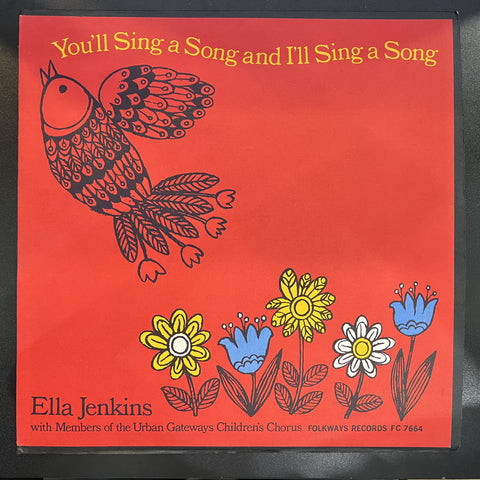 Ella Jenkins – You'll Sing A Song And I'll Sing A Song - Mint- LP Record Folkway Black Label USA Vinyl + Booklet - Children's / Folk