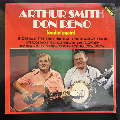 Don Reno, Arthur Smith – Feudin' Again - New LP Record 1979 CMH USA Vinyl - Bluegrass / Folk