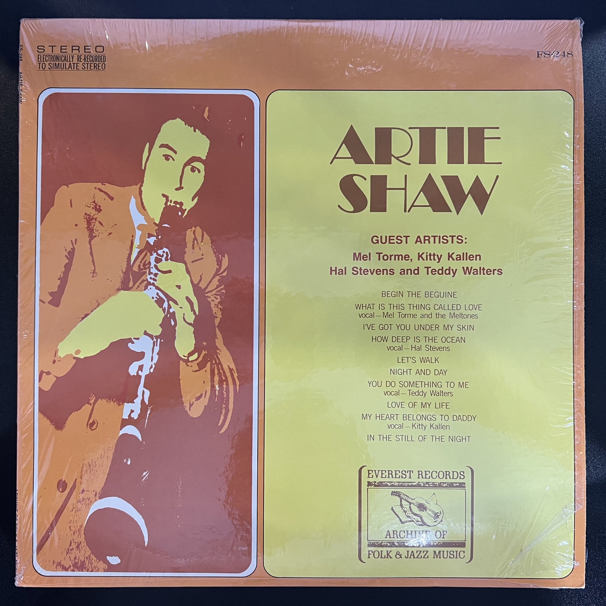 Artie Shaw – Artie Shaw - Mint- LP Record 1972 Everest Records Archive Of Folk & Jazz Music Vinyl - Swing / Big Band