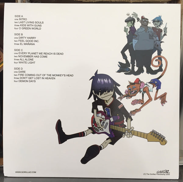 Gorillaz ‎– Demon Days (2005) - New 2 Lp Record 2018 Parlophone Europe Vinyl - Rock / Trip Hop / Hip Hop / Pop - Shuga Records