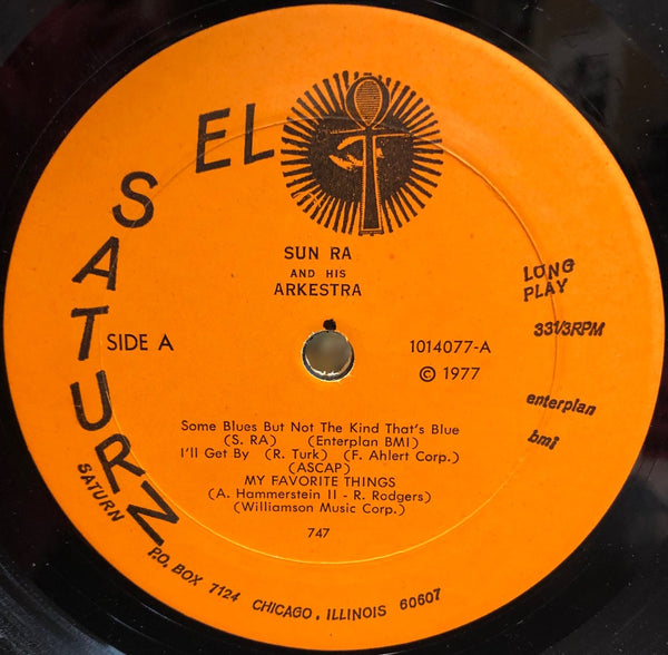 Sun Ra And His Arkestra - My Favorite Things - VG+ LP Record 1977 El Saturn USA RARE (One of One of Kind 1/1) Handmade Shower Curtain Jacket - Jazz / Free Jazz - Shuga Records