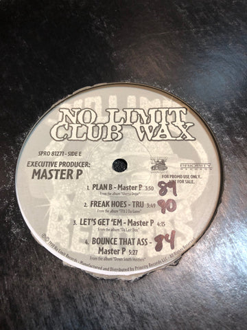Various – No Limit Club Wax (Sides E & F) - VG+ EP Record 1999 No Limit USA Vinyl - Hip Hop