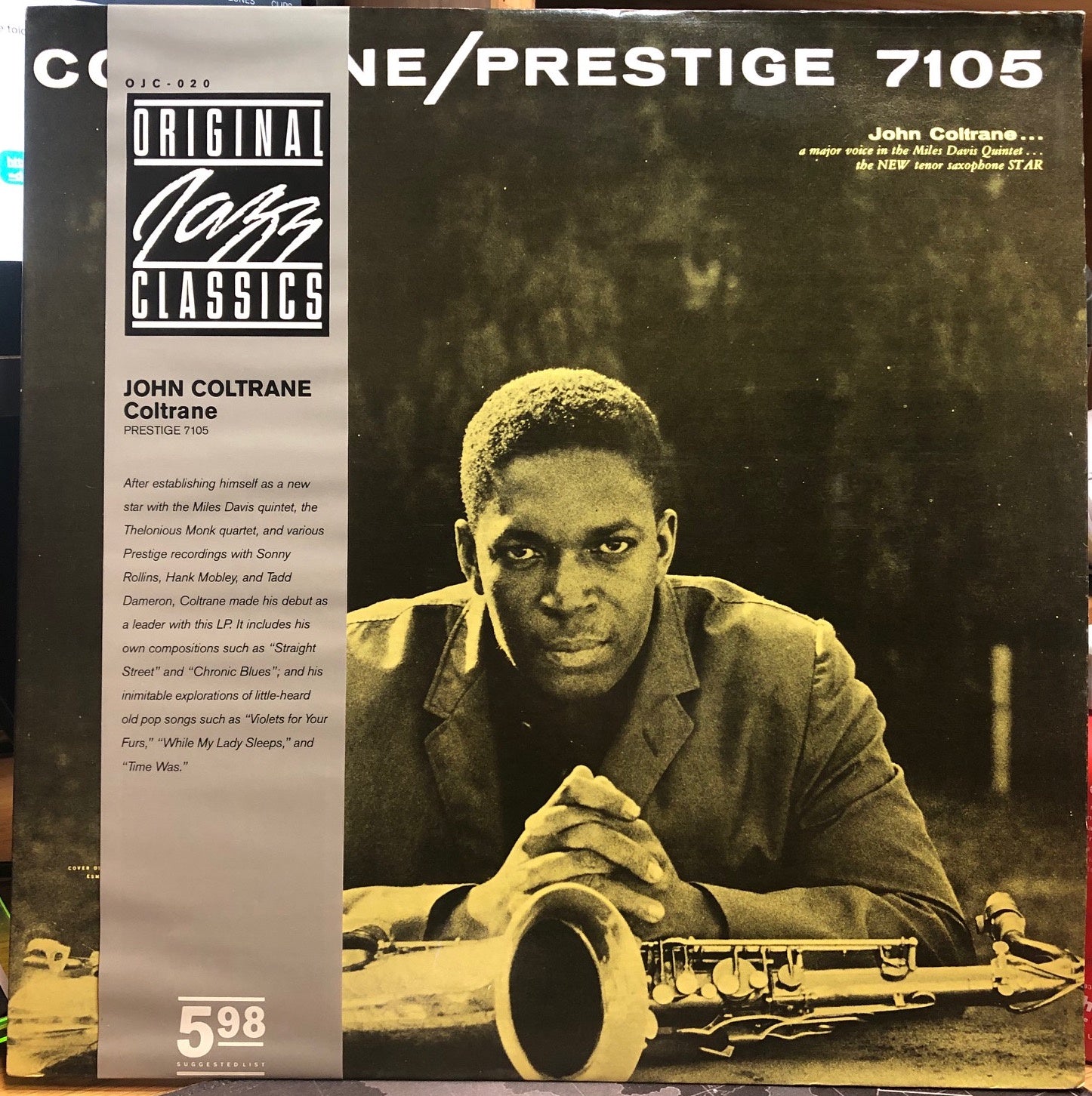John Coltrane – Coltrane (1957) - Mint- LP Record 1982 Prestige