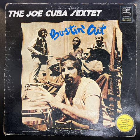 The Joe Cuba Sextet – Bustin' Out - VG- LP Record 1972 Tico USA Vinyl - Salsa / Boogaloo / Cha-Cha / Soul / Bolero / Rhythm & Blues