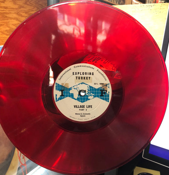 Art Of Asia - Exploring Turkey - VG+ 4 LP Recird 1960 International Communications Foundation USA Red / Green / Blue / Amber Vinyl - Spoken Word / Education / Folk / World Music - Shuga Records