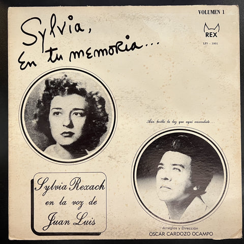 Sylvia Rexach En La Voz De Juan Luis – Sylvia, En Tu Memoria - Mint- LP Record 1977 Rex Puerto Rico Vinyl - Bolero