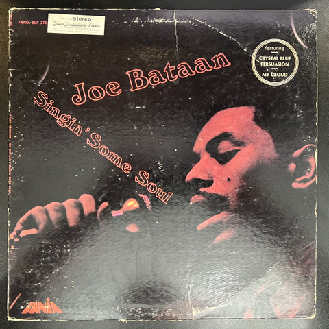 Joe Bataan – Singin' Some Soul - VG LP Record 1969 Fania USA Vinyl - Soul