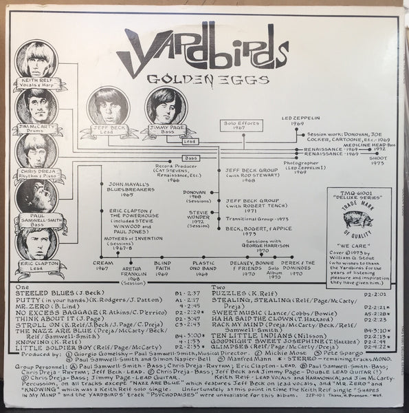 The Yardbirds ‎– Golden Eggs - Mint- Stereo USA Press TMOQ/TMQ - Rock - Shuga Records