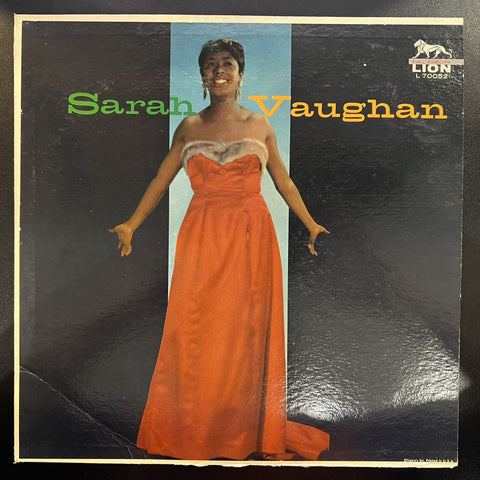 Sarah Vaughan – Sarah Vaughan - VG+ LP Record 1958 Lion USA Vinyl - Jazz / Vocal