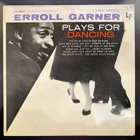 Erroll Garner – Plays For Dancing (1953) - Mint- LP Record 1958 Columbia USA Vinyl - Swing