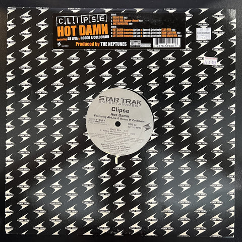 Clipse Featuring Ab Liva & Rosco P. Coldchain – Hot Damn - Mint- 12" Single Record 2005 Star Trak Entertainment Vinyl - Hip Hop