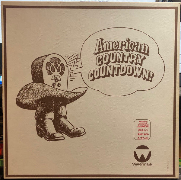 Various – American Country Countdown 01/17/81 - VG+ 3 LP Record Box Set 1981 Watermark USA Transcription Vinyl & Cue Sheets - Country / Radioplay - Shuga Records