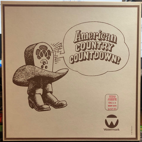 Various – American Country Countdown 01/17/81 - VG+ 3 LP Record Box Set 1981 Watermark USA Transcription Vinyl & Cue Sheets - Country / Radioplay