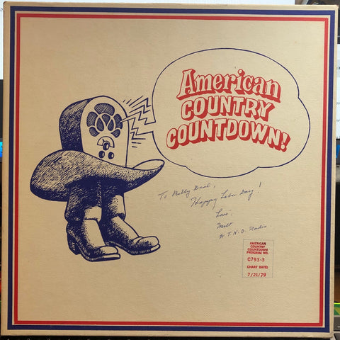 Various – American Country Countdown 7/21/79 - VG+ 3 LP Record Box Set 1979 Watermark USA Transcription Vinyl - Country / Radioplay