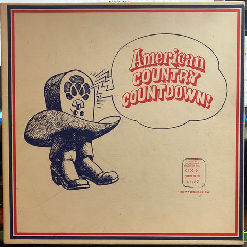 Various – American Country Countdown 3/1/80 - VG+ 3 LP Record Box Set 1980 Watermark USA Transcription Vinyl & Cue Sheets - Country / Radioplay