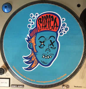 Shuga Records 2015 Limited Edition Vinyl Record Slipmat Underwater Shuga Dude Blue and Orange