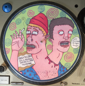 Shuga Records 2015 Limited Edition Vinyl Record Slipmat Goob Double Heads "Tight Track" - Shuga Records