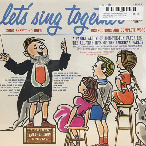 Let's Sings Together Wonder - Sing A-Long-Songs - New Sealed Vinyl (Vintage 1977)