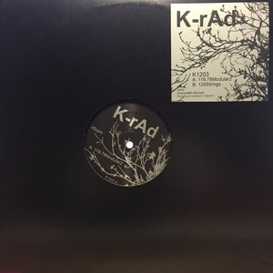 K-rAd - 119.78Modular2 / 120Strings - New 2015 Vinyl 12" Single USA - Chicago House/Techno - Shuga Records