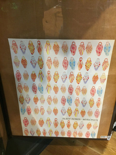 Fleet Foxes – Sun Giant 2008- 18x24 Double Sided Album Promo Poster - p0567 - Shuga Records