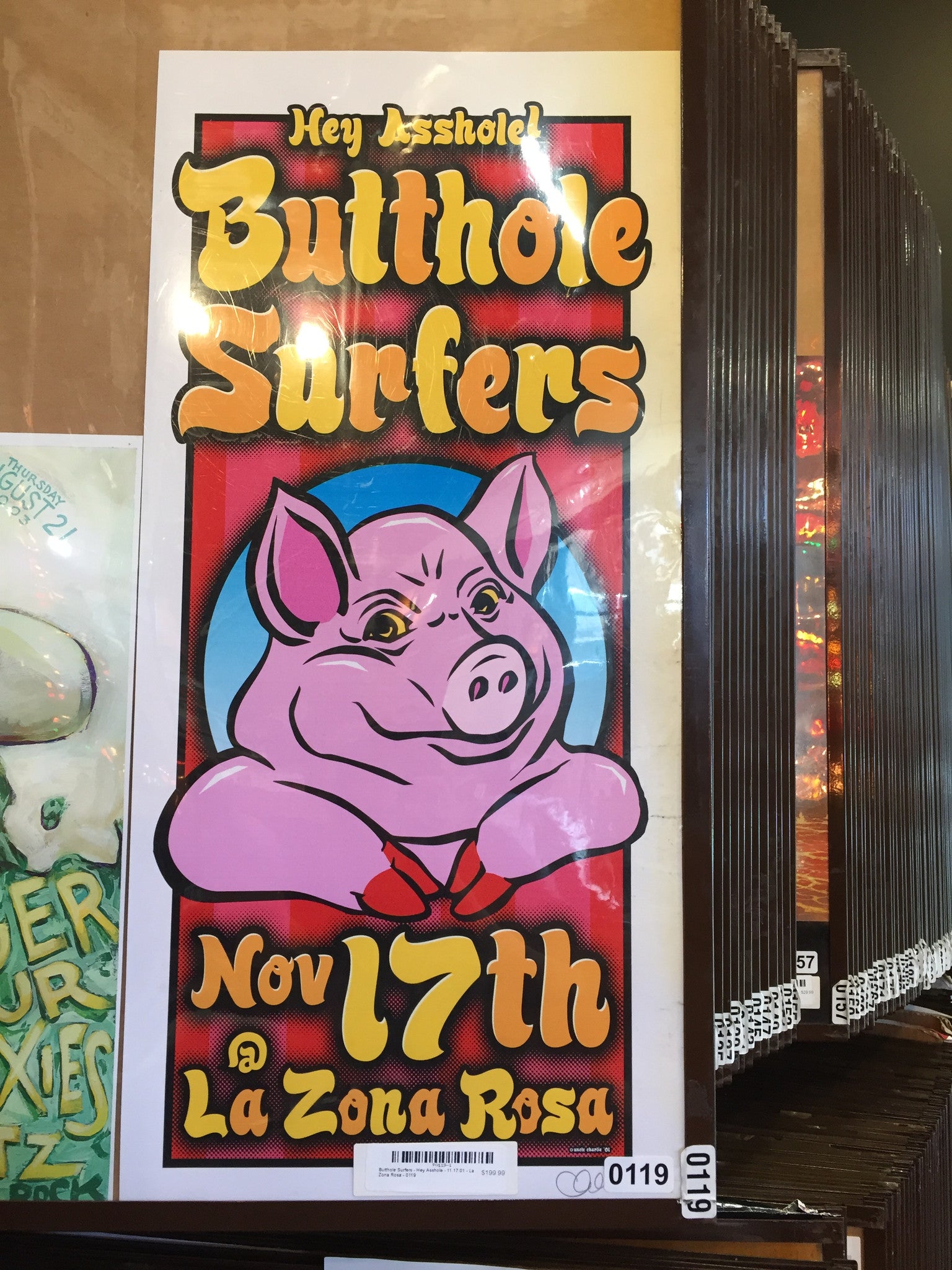 Butthole Surfers - Hey Asshole - 11" x 26" Promo Poster p0119-1