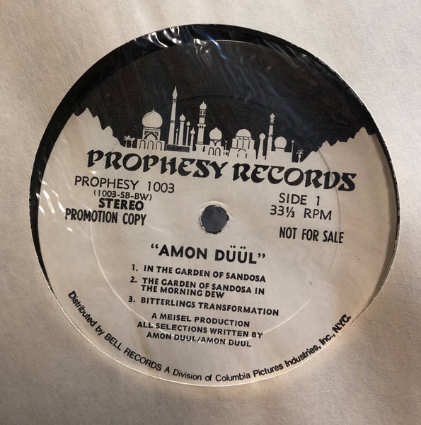 Amon Düül – Amon Düül - VG+ LP Record 1970 Prophesy USA White Label Promo Vinyl & Inner - Psychedelic Rock / Prog Rock / Experimental