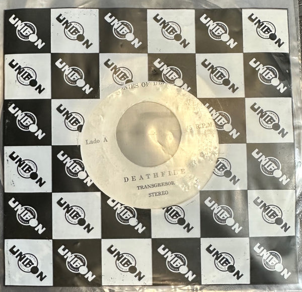 Transgressor – Morbid Brochus - VG+ 7" Single Record 1992 Symphonies Of Death Colombia White Label Vinyl & Insert - Grindcore / Death Metal - Shuga Records