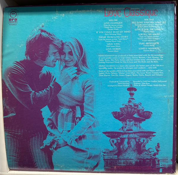 Herb Newman – Love Classique - LP Record 1971 Era USA Promo Vinyl - Jazz - Shuga Records