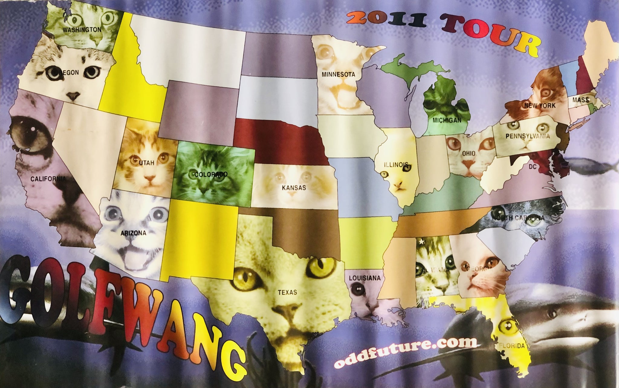 Odd Future - Golf Wang 2011 - 17" x 27" Double-sided Tour Poster p0092