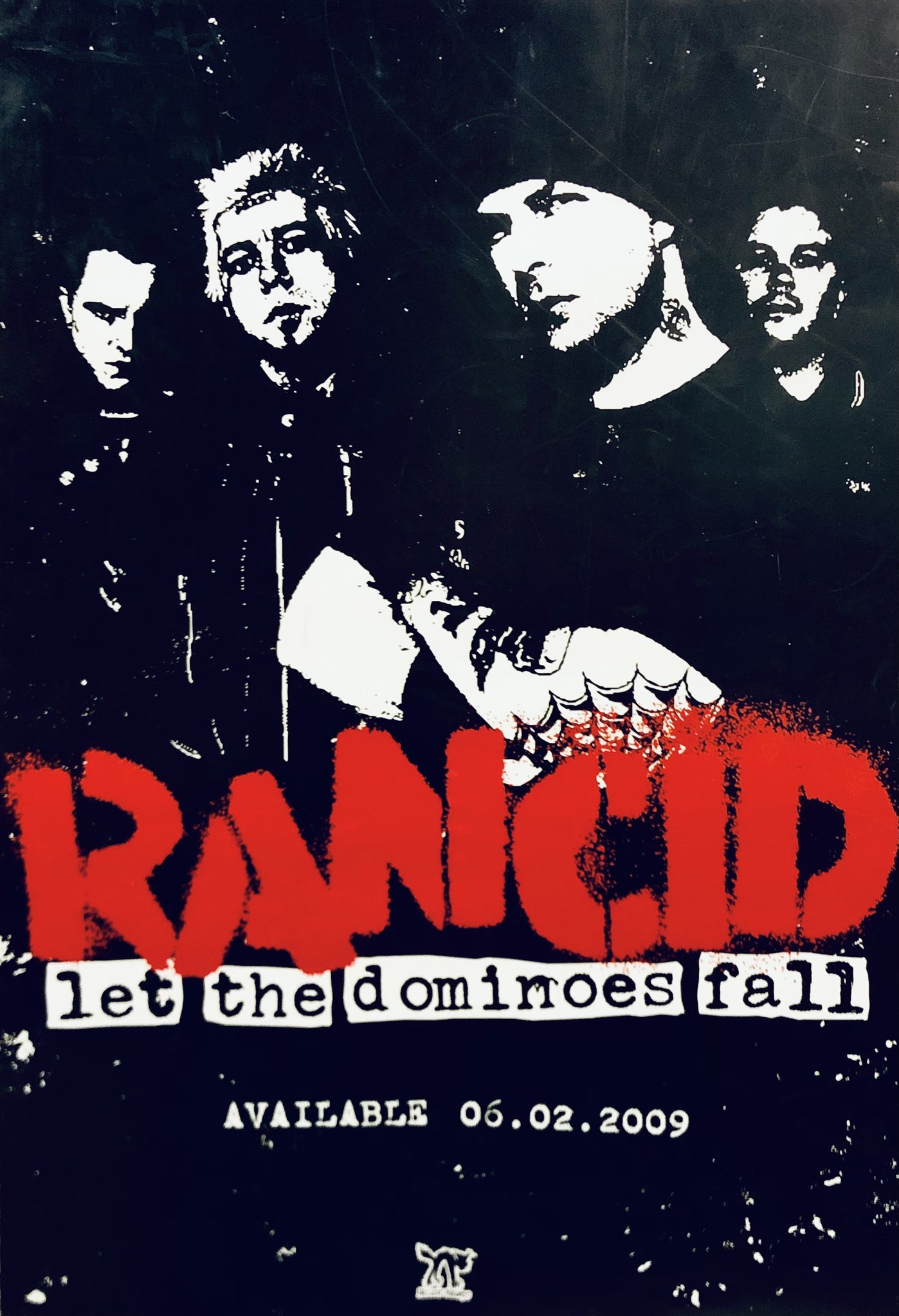 Rancid - Let The Dominoes Fall - 13" x 19" Promo Poster p0091-2 - Shuga Records