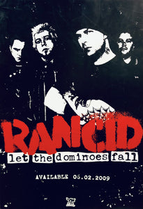 Rancid - Let The Dominoes Fall - 13" x 19" Promo Poster p0091-2 - Shuga Records