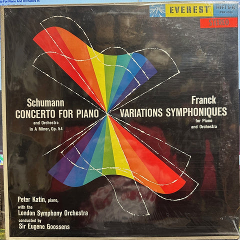 Peter Katin & Goossens - Schumann - Concerto For Piano And Orchestra In A Minor, Op. 54 / Franck - Variations Symphoniques For Piano And Orchestra (1958) - New LP Record 1960's Everest USA Stereo Vinyl - Classical