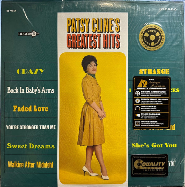 Patsy Cline - Greatest Hits (1967) - New 2 LP Record 2015 Analogue Productions Decca USA 200 gram Vinyl - Country - Shuga Records
