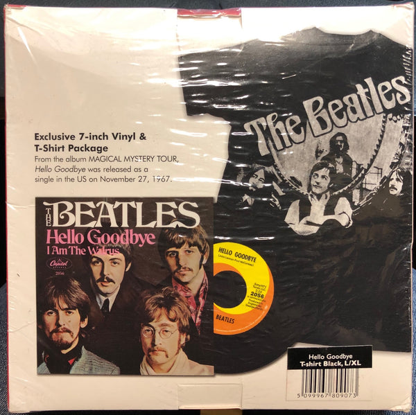 The Beatles - Hello Goodbye / I Am The Walrus - New 7" Single Record 2011 Apple/Capitol Target Exclusive Vinyl &  L/XL T-Shirt - Rock & Roll - Shuga Records