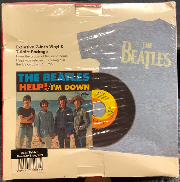 The Beatles - Help! / I'm Down - New 7" Single Record 2011 Apple/Capitol USA Target Exclusive Vinyl & (S/M) T-Shirt - Rock & Roll - Shuga Records