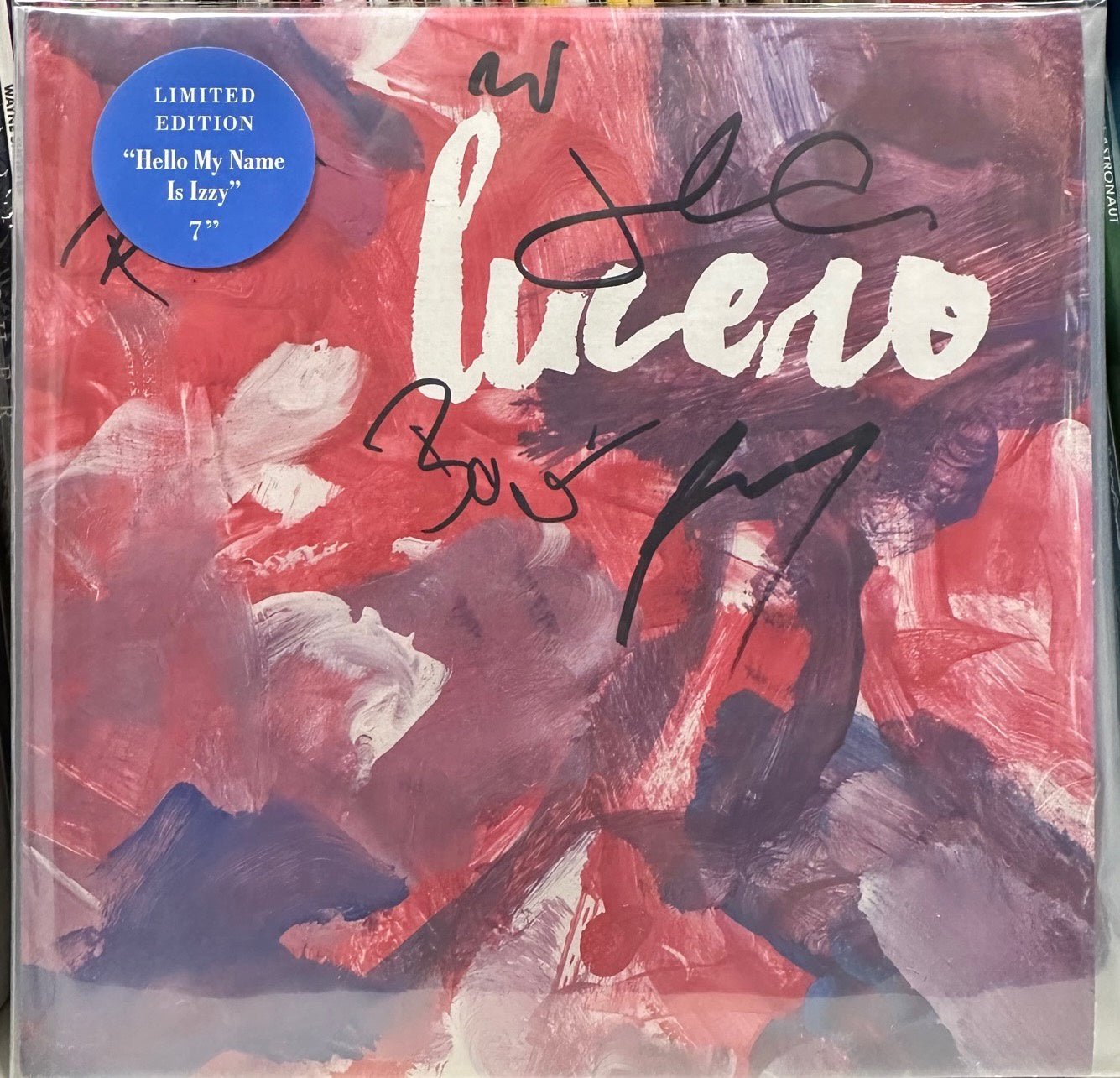 Signed Autographed - Lucero – Hello My Name is Izzy / '84 300ZX (with T-Tops) - New 7" Single Record 2018 Liberty & Lament Vinyl - Rock & Roll / Punk - Shuga Records