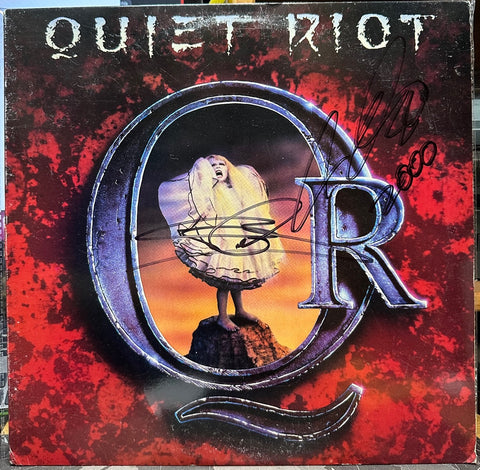 Signed Autographed - Quiet Riot – Quiet Riot - VG+ LP Record 1988 Pacha USA Vinyl - Heavy Metal / Hard Rock