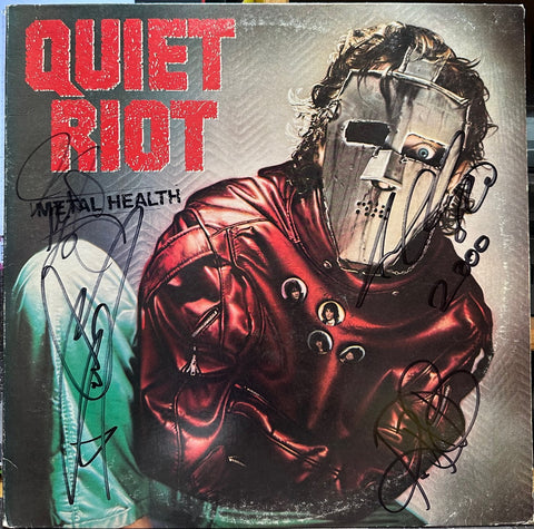 Signed Autographed - Quiet Riot – Metal Health - VG+ LP Record 1983 Pacha USA Vinyl - Heavy Metal / Hard Rock