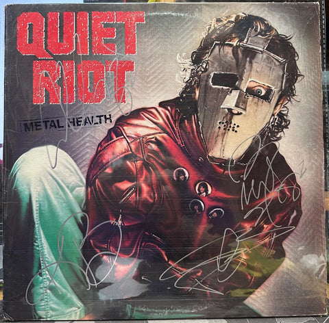 Signed Autographed Silver - Quiet Riot – Metal Health - VG+ LP Record 1983 Pacha USA Vinyl - Heavy Metal / Hard Rock
