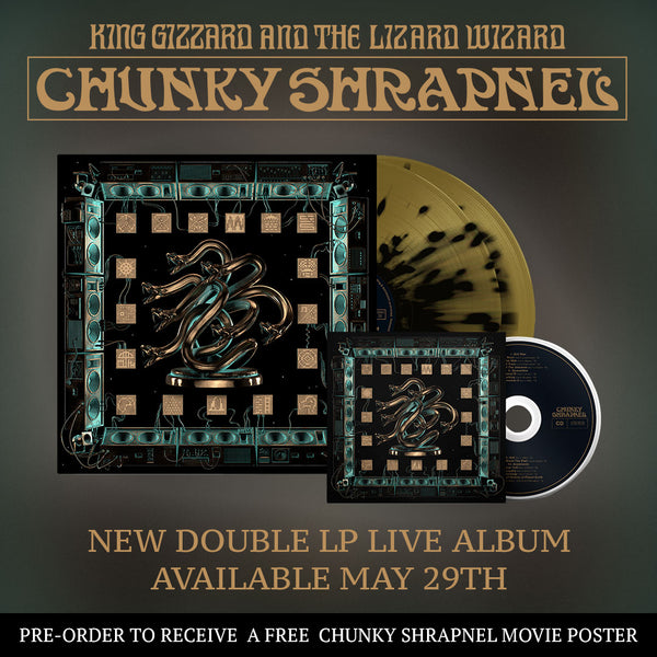 King Gizzard & The Lizard Wizard – Chunky Shrapnel - New 2 LP Record 2020 ATO Flightless Vomit Bomb Edition Vinyl, Poster & Download - Psychedelic Rock / Heavy Metal
